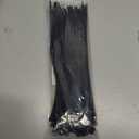 ALBO Black Zip Ties 12 Inch Long Zip Ties Plastic Cable Ties Thick 0.19 Inch 100 Pack Tie Wraps Heavy Duty 50lb UV Resistant Nylon Wire Ties for Indoor and Outdoor