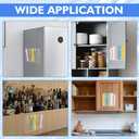 Straw Holder for Cabinet Door,9.6'' Large Acrylic Straws Organizer Storage Dispenser,Kitchen Accessories Container,with 8pcs Double-sided Tape,10 Sheet Note Paper,1pc Brush(Clear)