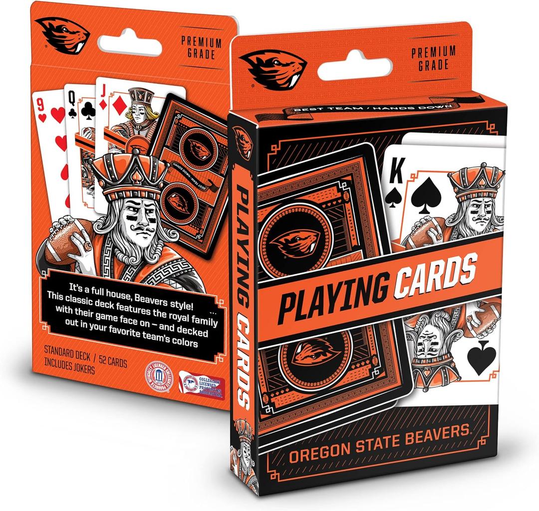 YouTheFan NCAA Officially-Licensed Playing Cards - Original Artwork on All face Cards and Jokers - Teams Official Colors - Quality Linen Texture - Designed in The USA