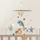 Let's make Crib Mobile for Baby Boys Girls Ocean Whale Nursery Mobile Gender Neutral Baby Mobile Handmade Ceiling Mobile Best Gifts for Christmas Birthday Baby Shower