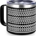 Hidden Message Coffee Mug - 14oz Insulated 18/8 Stainless Steel Novelty Cup - Fun Mug Reveals a Funny Sarcastic Saying, Christmas Birthday Gift for Men, Women, Friends & Family