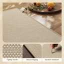 MontVoo Kitchen Rugs Mat Non Slip Washable,Absorbent Kitchen Floor Mat,Rubber Backing Braided Kitchen Mat,Easy to Clean and Maintain Kitchen Mats for Floor(Beige,17"x28")