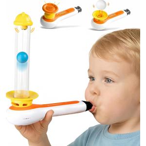 TOP BRIGHT 3in1 Sensory Toys for Toddlers Autism, Montessori Toddler Toys for 3 4 5 Year Old with Whistle, Ball Blowing, Floating Blow Pipe Balls Birthday Gift