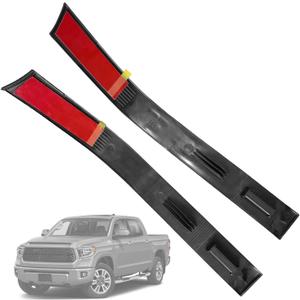 75553-0C030 75554-0C030 Roof Drip Molding Compatible with Toyota Tundra Crewmax 2007-2021 4 Full Doors (NOT FIT for Double CAB), Roof Drip Molding Rear Exterior Left & Right Side