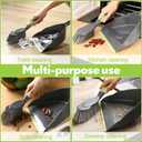 Zopeal 6 Set Dust Pan and Brush Set, Small Dustpan with Broom, Handheld Angle Broom and Dustpan Set for Home Room Kitchen Car Office Lobby Indoor Floor Cleaning