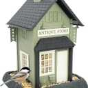 North States Village Collection - Antique Store Birdfeeder for Outdoors, Holds 6.5 Lbs of Seed in Green