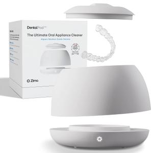 Zima Dental Pod PRO: New Ultrasonic Retainer Cleaner Machine. Market-Leading, Best Aligner Cleaner, Nightguard Cleaner, Mouthguard Cleaner, Denture Cleaner, Ultrasonic Cleaner for Oral Dental Care