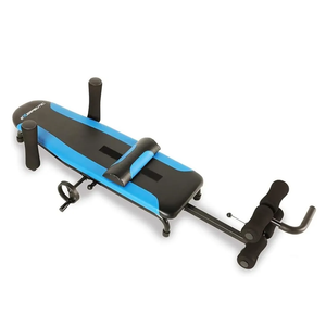 Exerpeutic Alternative Inversion Traction Table - Provides Lower Back Pain Relief Without Going Upside Down - Portable Spine Stretcher Bed for Home - 350 Lb. Capacity - Blue/Black