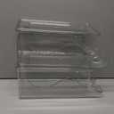 Stackable Refrigerator Organizer, Soda Can Dispenser Pop Cans Container Beverage Holder with Lid for Fridge, Freezer, Kitchen, Clear Plastic Storage Bins-Holds 10 Cans Each (Clear)