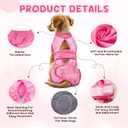 Lukovee Dogs Recovery Suit - Adjustable Dog Onesie for Female Male Dogs, Breathable Anti-Licking Cone Alternative Surgery Pet Surgical Body Suit After Spay Abdominal Wounds Neuter (TPI, 2XL)