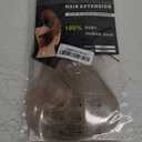 Benehair Clip-in Hair Extensions - Real Human Hair, Double Weft, 8pcs, 10inch Remy, Soft Silky Straight, Highlighted Grey