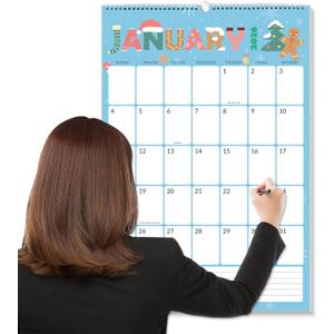 SUNEE Wall Calendar 2026 Large 22.75"x15.5", 21 Month from October 2025 to June 2027, Vertical Extra Large Monthly Calendar 2026 for Wall, Cute