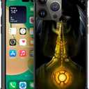 CARLOCA Compatible with iPhone 12 Mini Case,Grim Reaper Yellow iPhone 12 Mini Cases Graphic Design Shockproof Anti-Scratch Drop Protection Case