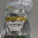 60PCS Stainless Steel Drapery Hook and Pin for Pleated Drapes 4 Prongs Pinch Pleat Clips Traverse Pleater 4 End Curtain Hangers for Window Door Bathroom Curtain