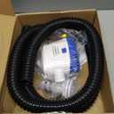 1100 GPH Automatic Boat Bilge Water Pump 12V, 1-1/8 Inch Dia Bilge Pump Plumbing Kit with 6FT Hose, 2 Clamps, Thru-Hull Fitting, Ideal for Fishing Boats, Cruisers, Runabouts, Yachts