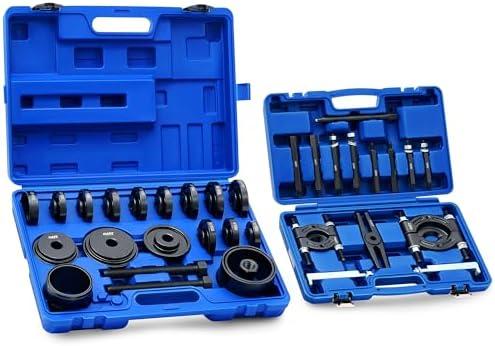 Orion Motor Tech 38pc 2-in-1 Bearing Press Kit, Front Wheel Bearing Removal Kit with Sliding Screws Sleeves, 5 T Wheel Bearing Separator Puller Set with 2" & 3" Jaws, Bearing Puller Tool Set with Case Orion Motor Tech 38pc 2-in-1 Bearing Press Kit, Front Wheel Bearing Removal Kit with Sliding Screws Sleeves, 5 T Wheel Bearing Separator Puller Set with 2" & 3" Jaws, Bearing Puller Tool Set with Case