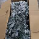 9 ft Pre-Lit Premium Snow Flocked Hinged Artificial Christmas Tree with 550 Lights