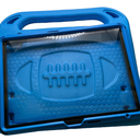 Blue Ipad Case with Top Handle & Stand/Football Design/10.9 inch screen