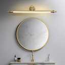 Aiwen LED Vanity Light Fixture 12W 27.95 inch Bath Vanity Lights with PC Lamp Shade Retro Artwork Picture Lights Wall Sconces for Dressing Bathroom Lighting Soft White 3000k