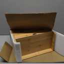 Wisuce Bamboo Desk Drawer Organizer, Desktop Organizer with Drawers Tabletop Storage Organization Box for Office Home Toiletries Supplies Vanity, No Assembly Required(1 with shelf-3 Drawers)