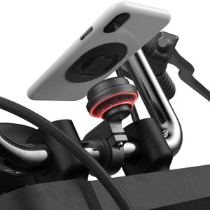 Motorcycle Phone Mount,Bike Cell Phone Holder with Vibration Dampener module,Out Front Bicycle Handlebar Mount for Mountain Road EBike,Scooter,Moto,MTB,Quick Release Attach/DetachSeries C - 2nd Gen