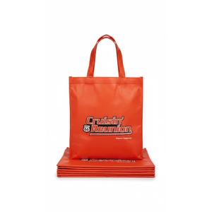 Red Tote Bags Set of 2, Bulk Pack Grocery Shopping Travel Business Activities advertisement Reusable Bag