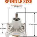 KOOTANS Mower Spindle Assembly for AYP 174356 174358 Husqvarna 532174356 587125201 532174358 Z246 GTH2548 GT2248 GTH2248 YTH1848XP YTH2448 YTH2748, Fits AYP 48" Decks 2002 & Newer (with Bolts, Zerk)