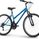 Huffy Stone Mountain Hardtail Mountain Bike for Boys/Girls/Men/Women, 26" Sizes, 6 or 21 Speed Shimano Twist Shifting, Front or Dual Suspension, Comfort Saddle, Sea Blue Colors