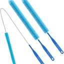 3Pack Dryer Vent Cleaner Kit, Home Improvement Essential Cleaning Tools, Up to 30 Inch Long Brush Cleaning Set，pet Hair Remover for Laundry，Drain Snake