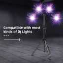 DJ Lights Stand 41-95 Inch, Heavy Duty DJ Stand 1 Pack, Portable Par Can Tripod Stage Light Stand Adjustable Height, DJ Lighting T Bar Suitable for Stages, Bar, Banquet, Party