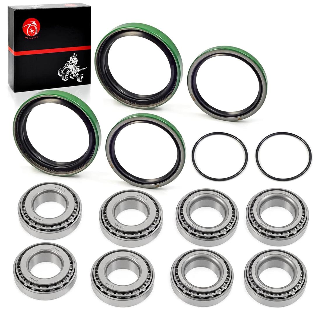 MOTO1988 Front Wheel Hub Strut Bearings & Seals Kit for Polaris Sportsman 335 400 500 Magnum 325 425 500 Scrambler 400 500 Worker 335 500 Big Boss 400L 500 3554506 3554509 3610019 3610028 3554507
