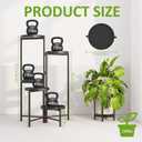 5 Tier Tall Metal Plant Stand, Duty Tiered Flower Shelf for Patio Garden