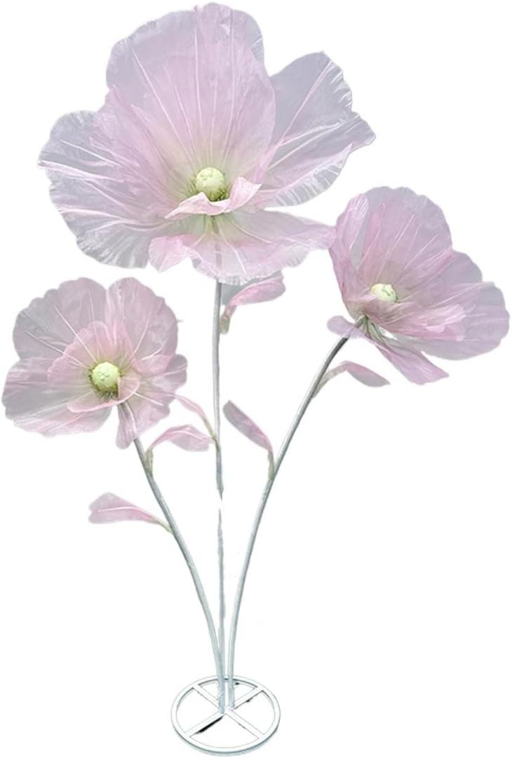 Giant Flower Decoration for Wedding Background, Party Decoration, Birthday Party, Photography Props, Shop Window Props, Banquet, Stage, Mall Display (Pink)