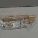 MyGift Rustic Burnt Brown Wood Kitchen Hooks for Hanging Cooking Utensils, Coffee Mugs and Hand Towels, Decorative Rolling Pin Design Kitchen Wall Decor with 4 Hooks