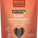 2 x Get Naked Grain Free 1 Pouch 6.6 Oz Super Antioxidant Dental Chew Sticks, Large