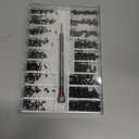 630 Pcs Tiny Micro Repair Screw Kit Eyeglass Sunglass Repair Kit with Screwdriver for Repair Spectacles, Watch, Jewelry