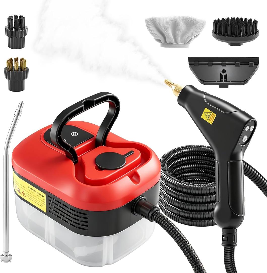 Saker Handheld Steam Cleaner for Home,6-Level Adjustable Steamer for Cleaning,Portable Steam Cleaner,Steamer for Cleaning with 1200ML Water Tank,Suitable for Kitchen,Bathroom,Living Room