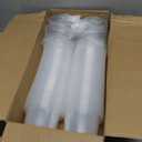 100 Pack 8oz Plastic Cups with Flat Lids(Hole in the Lid),Disposable Clear Cups,Clear Crystal Dessert Cups for Parfait,Fruit,Snacks,Yogurt,Jelly,Ice Cream,Cold Drinks