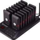 Retekess TD157 Restaurant Pager System, Pagers for Restaurants, 984ft Long Range, 16 Pagers and Beepers for Food Truck, Bars, Food Court, No Vibration Mode