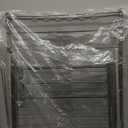 Clothes Drying Rack, Foldable 2-Level Laundry Drying Rack with Height-Adjustable Wings, for Clothing & Bedding, Free-Standing Space-Saving Rack, Indoor & Outdoor, 55.5" L  22.8" W, Gray