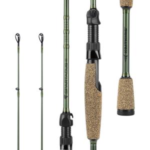 KastKing Spartacus II Fishing Rods - IM6 Graphite Blanks Casting & Spinning Rods, 2-Piece Rods with Extra Tip Section, PTS Power Transition System, KastFlex Technology, Rubber Cork Handle KastKing Spartacus II Fishing Rods - IM6 Graphite Blanks Casting & Spinning Rods, 2-Piece Rods with Extra Tip Section, PTS Power Transition System, KastFlex Technology, Rubber Cork Handle