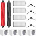 Q5 Max+ Accessories for Roborock Q5 Max+, Q5 DuoRoller+, Q5 Pro+, Q8 Max+ Robot Vacuum Cleaners, Replacement Parts Include 2 Roller Brush, 4 Side Brushes, 4 Filter, 4 Dust Bag, NOT For Q5 Model