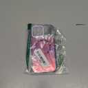 Cute Case for iPhone 17 Pro Max Case with Camera Lens Protector Stand for Women Girls Men [Compatible with Magsafe] Aesthetic Glitter Sparkly Bling Magnetic Phone Cover, Iridescent Purple