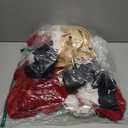 QMKKX Santa Costume Suit for Men Adults with Fake Belly Pouch, 11PCS Claus Set Deluxe Velvet Professional Cosplay Father Christmas Suits, Red Daddy Outfit Xmas Santa's Costumes Suite for Holiday Party, Medium