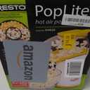 Presto 04820 Poplite Hot Air Popcorn Popper - Built-In Measuring Cup + Melts Butter, Easy to Clean, Built-In Cord Wrap, 18 Cups, Yellow