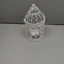 Hanging Birdcage Lantern, Metal Tealight Holder Vintage Decorative Hanging Candle Holder Lantern Centerpieces for Wedding Halloween Christmas Table Decoration