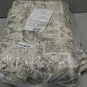 Washable Area Rugs for Living Room: 5x7 Bedroom Area Rugs Boho Vintage Rugs Stain Resistant Non Slip Low Pile Soft Lightweight Carpet for Kitchen Dining Room Farmhouse Nursery Kids Room Home Office (Brown and Cream)