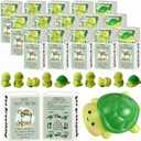 Bulk Employee Appreciation Gift for Social Worker Coworker Office Thank You Small Funny Desk Pets Cute Resin Ornament Party Favor Positive Volunteer Emotional Card Box(25 Set,Turtle)