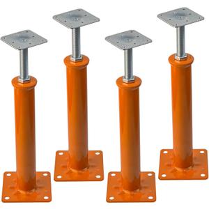 House Floor Jacks for Leveling & Stabilizing Floor Beams, 11" -16" Screw Basement Floor Jack Post Pole Joist Jacks, Telescoping Screw Jacks for Temporary Support House Foundation Repair