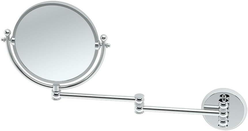 Gatco 1411 Wall Mount Mirror with 14-Inch Swing Arm Extents, Chrome (Chrome)